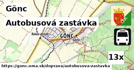 Autobusová zastávka, Gönc