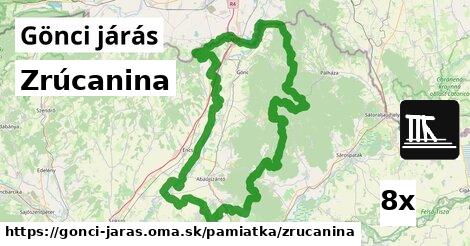 Zrúcanina, Gönci járás