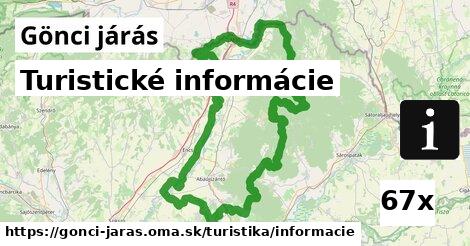 Turistické informácie, Gönci járás