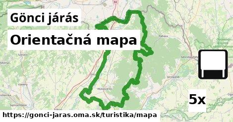 Orientačná mapa, Gönci járás