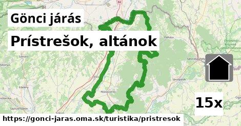 Prístrešok, altánok, Gönci járás