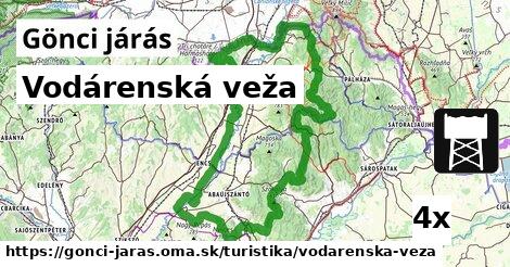 Vodárenská veža, Gönci járás