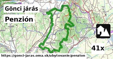 Penzión, Gönci járás