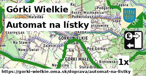 automat na lístky v Górki Wielkie