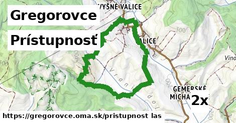 prístupnosť v Gregorovce