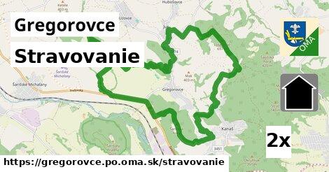 stravovanie v Gregorovce, okres PO