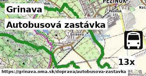 Autobusová zastávka, Grinava