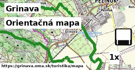 orientačná mapa v Grinava