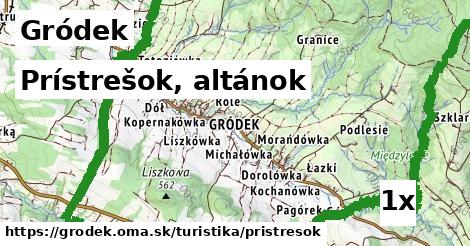 prístrešok, altánok v Gródek