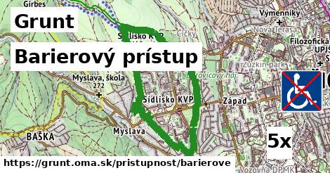 barierový prístup v Grunt