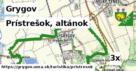Prístrešok, altánok, Grygov