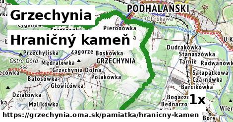 Hraničný kameň, Grzechynia