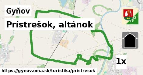 Prístrešok, altánok, Gyňov