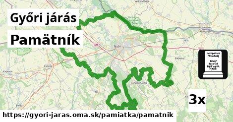 Pamätník, Győri járás