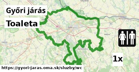 Toaleta, Győri járás