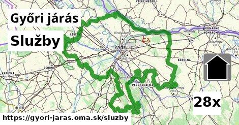 služby v Győri járás