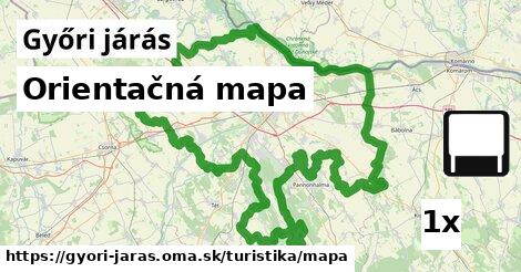 Orientačná mapa, Győri járás