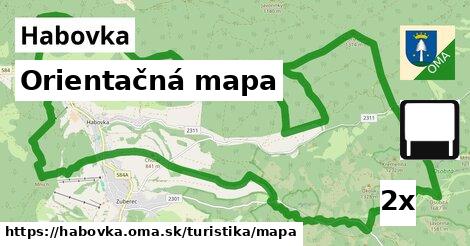 orientačná mapa v Habovka