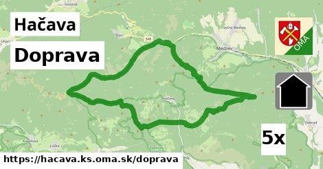 doprava v Hačava, okres KS