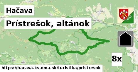 Prístrešok, altánok, Hačava, okres KS