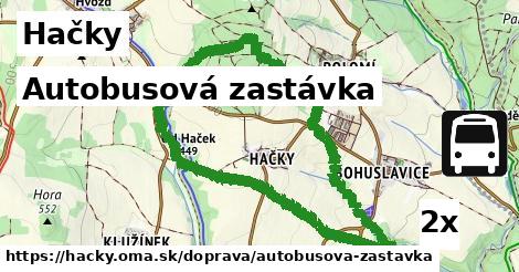 Autobusová zastávka, Hačky