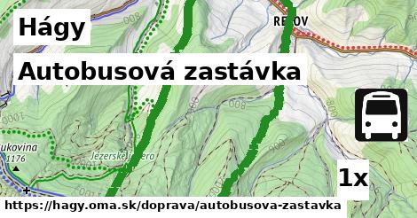 Autobusová zastávka, Hágy