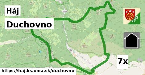 duchovno v Háj, okres KS