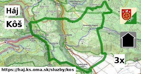 Kôš, Háj, okres KS