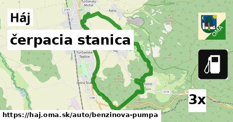 čerpacia stanica, Háj