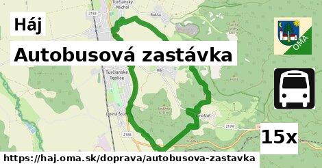 Autobusová zastávka, Háj