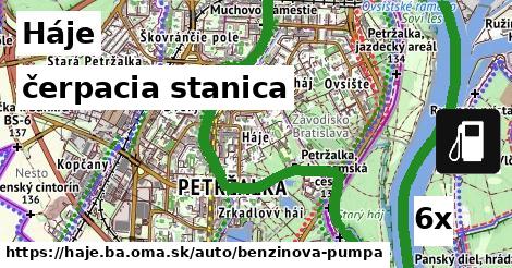 čerpacia stanica, Háje