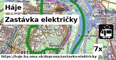 zastávka električky v Háje