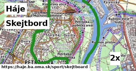 Skejtbord, Háje