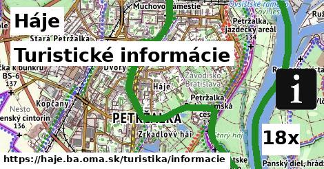 Turistické informácie, Háje