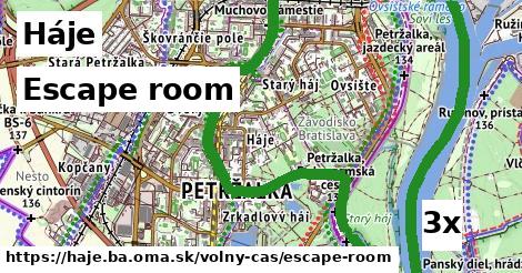 Escape room, Háje