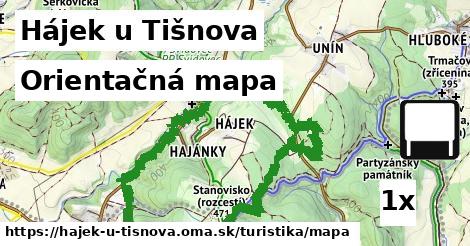 Orientačná mapa, Hájek u Tišnova