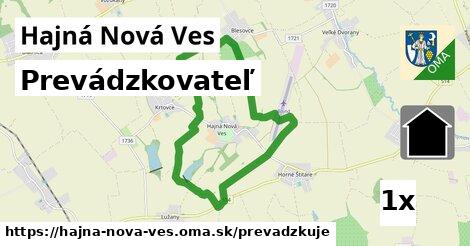 prevádzkovateľ v Hajná Nová Ves