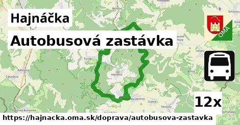 autobusová zastávka v Hajnáčka