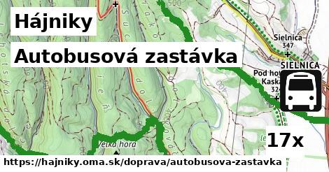 Autobusová zastávka, Hájniky