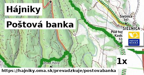 Poštová banka, Hájniky