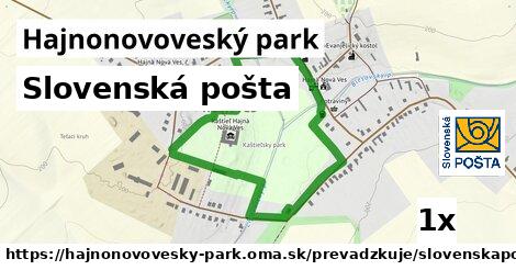 Slovenská pošta, Hajnonovoveský park