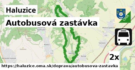 Autobusová zastávka, Haluzice