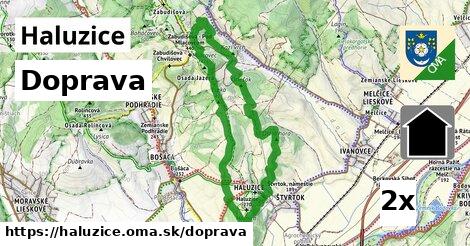 doprava v Haluzice