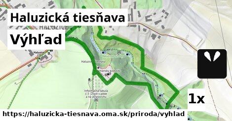Výhľad, Haluzická tiesňava
