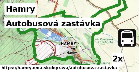 Autobusová zastávka, Hamry