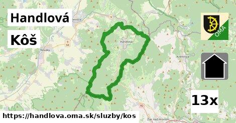 Kôš, Handlová