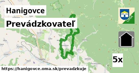 prevádzkovateľ v Hanigovce