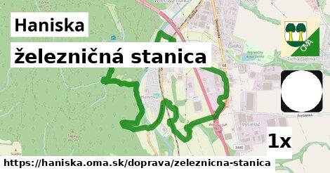 železničná stanica, Haniska