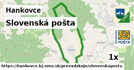 Slovenská pošta, Hankovce, okres BJ