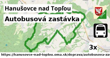 Autobusová zastávka, Hanušovce nad Topľou